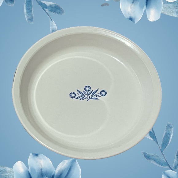 Vintage Corning Ware Blue Cornflower  9'' X 1-1/4” Pie Plate P-309 Baking Dish - Picture 1 of 4